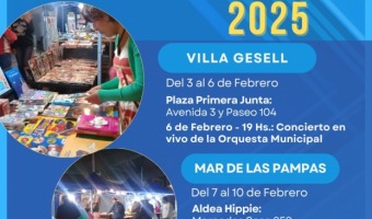 VILLA GESELL APUESTA AL LIBRO Y LA CULTURA: VUELVE LA FERIA DEL LIBRO 2025